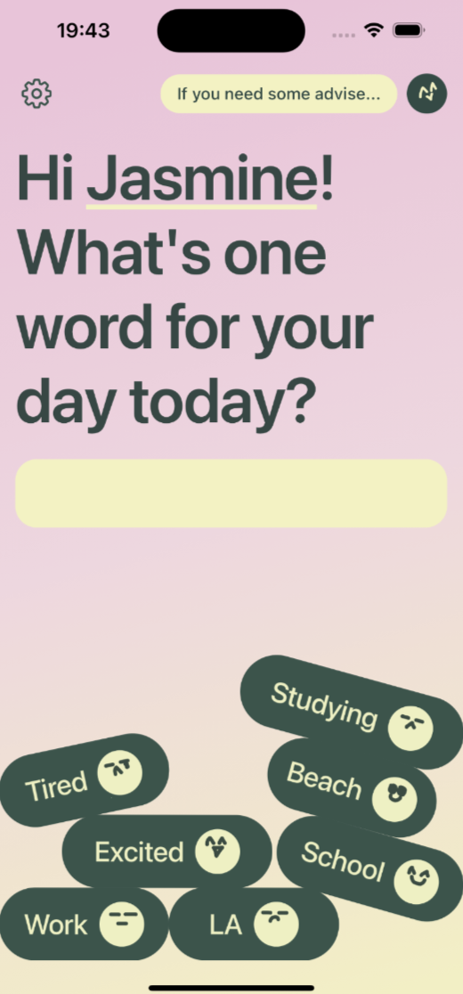 MYOO home screen